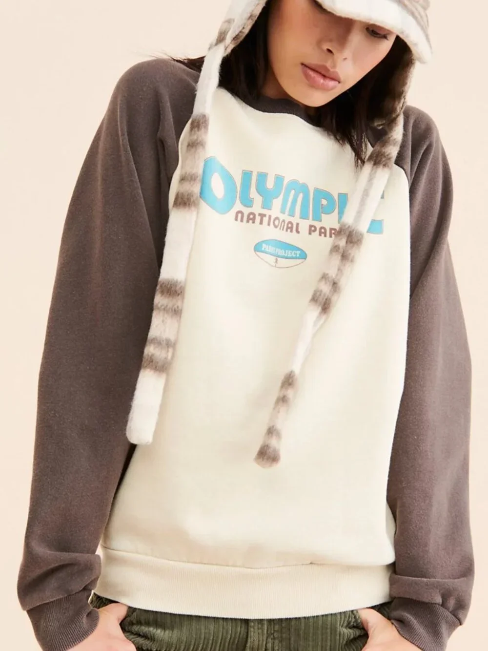 Parks Project Olympic Greatest Hits Raglan Sweatshirt Secondhand Medium - Picture 1 of 7